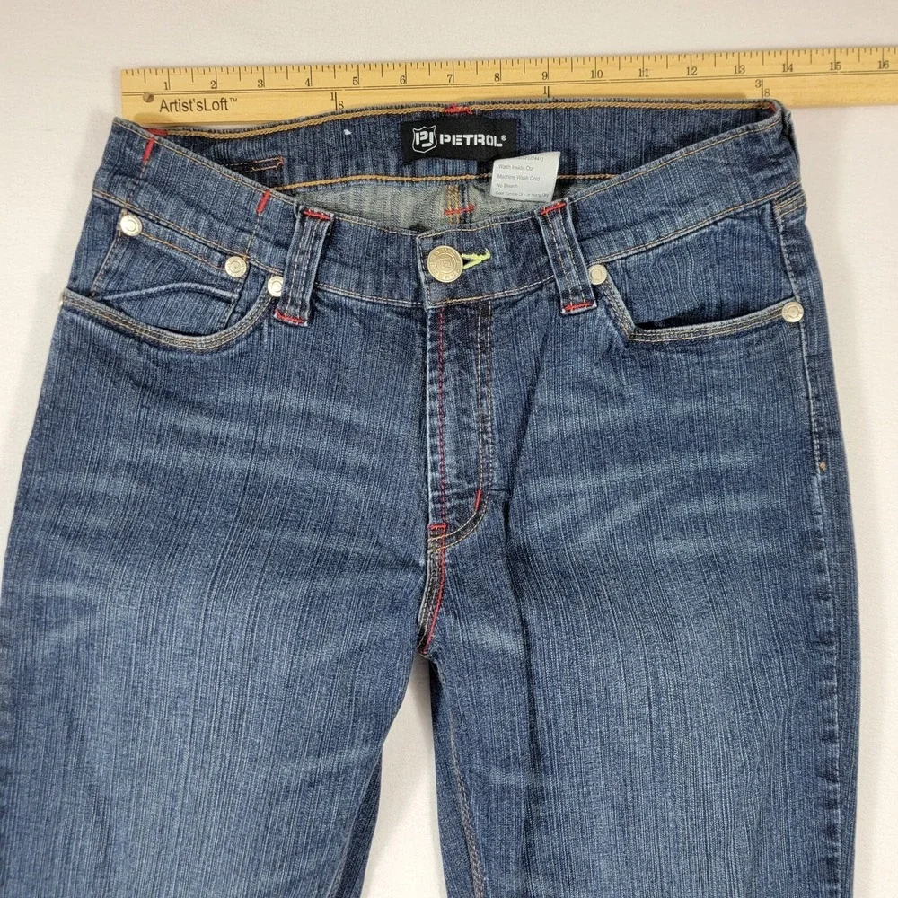 Petrol Denim Jeans Women's Size 29 Blue Cotton Bootcut Belt Loop Pockets